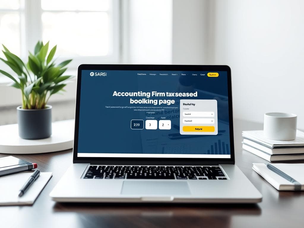 Accounting Firm Tax Season Booking Page (Deadline Countdown)