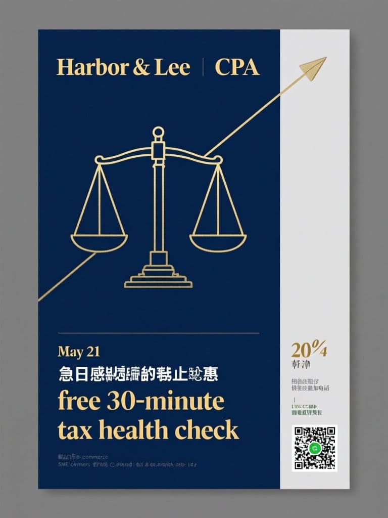 Tax Season Accounting DM (Navy & Gold)