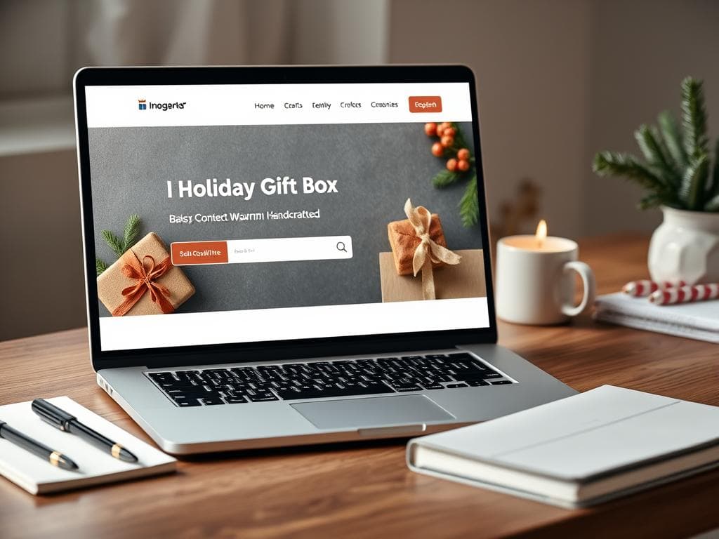 Bakery Holiday Gift Box Pre-Order Page (Warm Handcrafted)