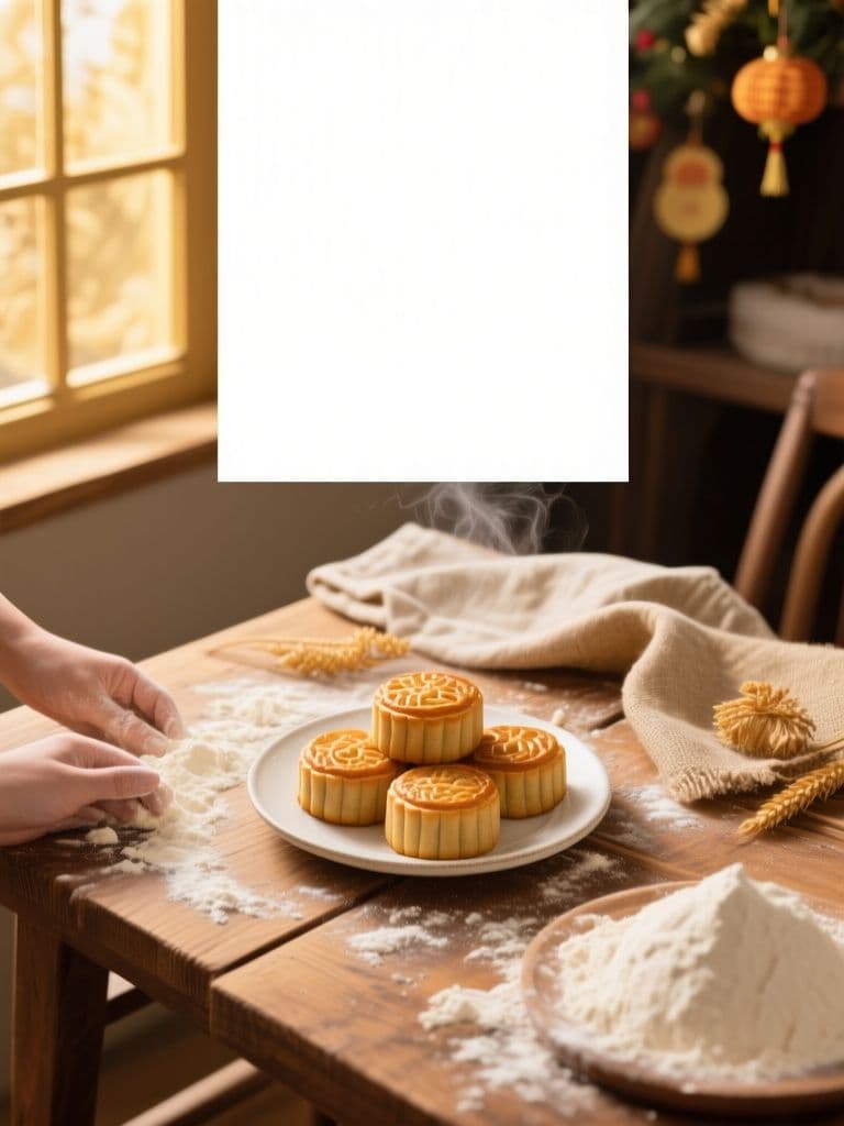 Bakery Holiday Sale Hero (Rustic Flat-Lay)