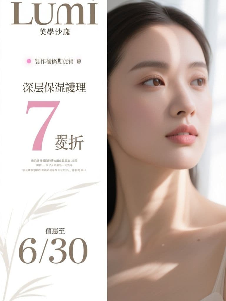 Beauty Salon Promo Poster (Editorial Minimal Luxe)