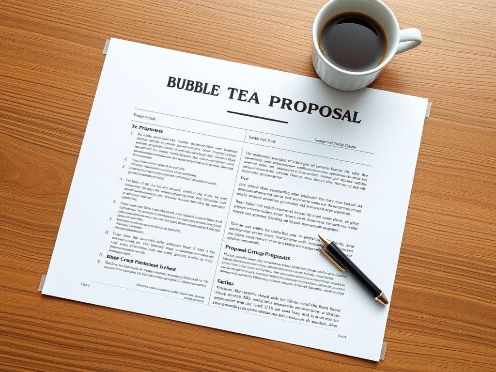 Bubble Tea Office Group-Order Quote (Three-Tier Table)