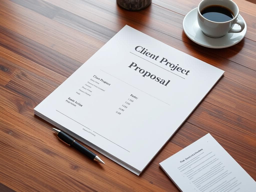 Client proposal document structure