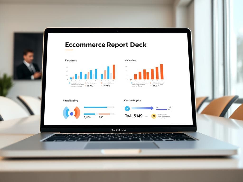 Ecommerce Monthly Report Deck (Dashboard Style)