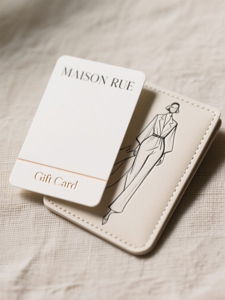 Fashion Boutique Gift Card (Quiet Luxury Editorial)
