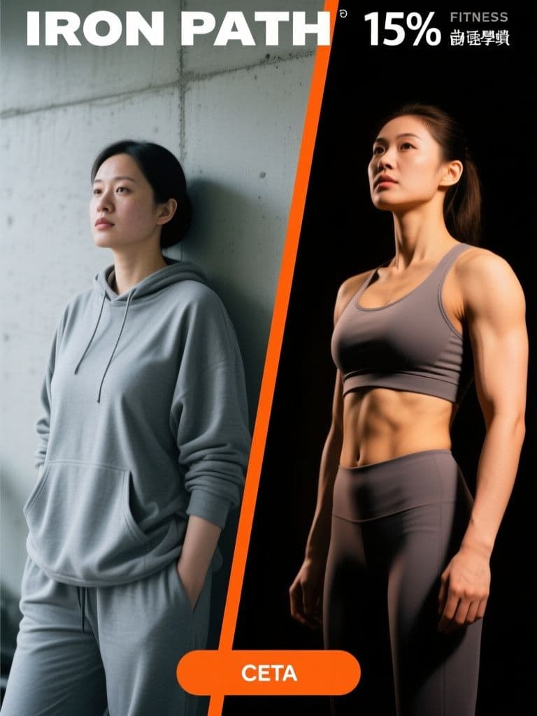 Fitness Before/After Ad (Split-Screen Light Contrast)
