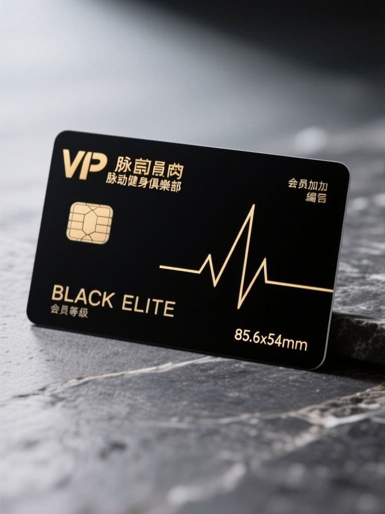 VIP Membership Card (Matte Black & Gold Foil)