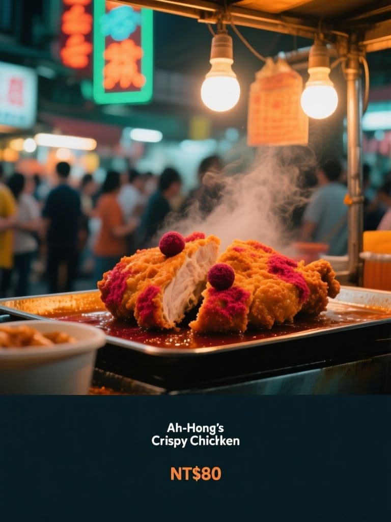 Night Market Stall Ad (Neon Street Cinematic)