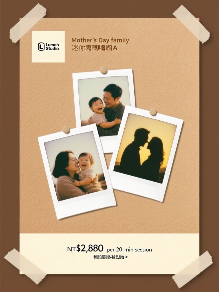 Photo Studio Mini-Session Flyer (Instant-Photo Collage)