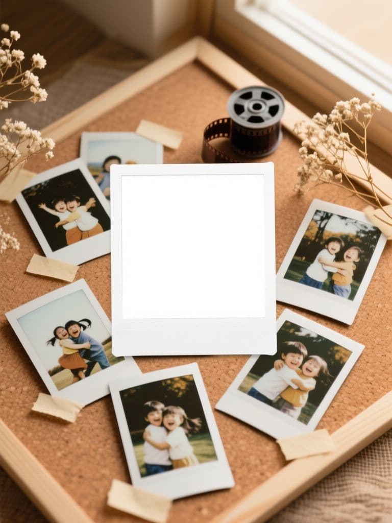 Photo Studio Mini-Session Ad (Instant-Photo Collage Board)