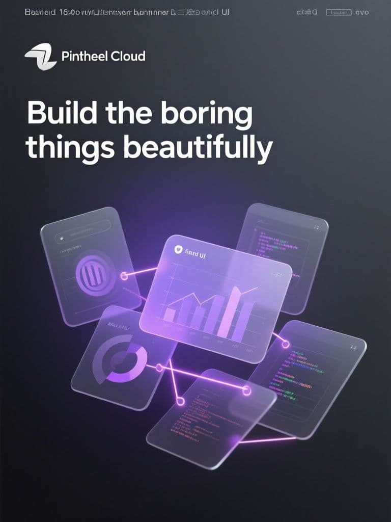 SaaS Engineering Hiring Banner (Dark Glassmorphism)