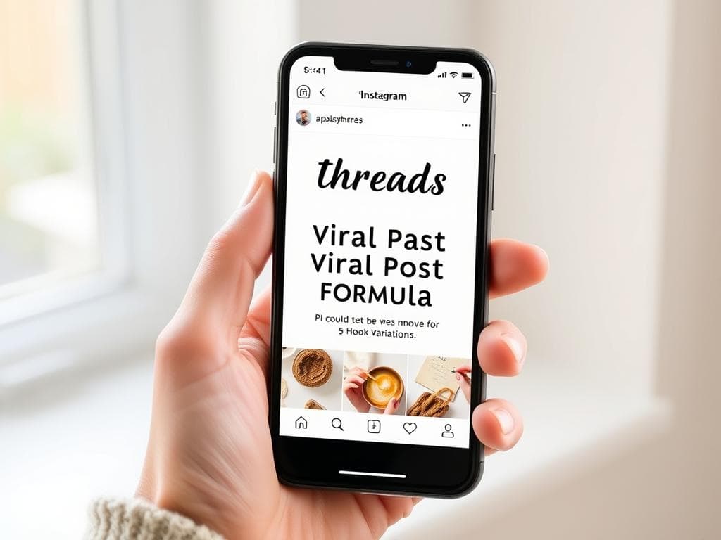 Threads Viral Post Formula (5 Hook Variations)